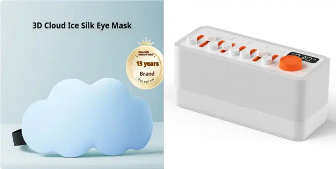 White Noise Sleep Sound Machine DIY Bluetooth-compatible Stereo Light RGB Seven-color Atmosphere Night Light - Inelectron Store
