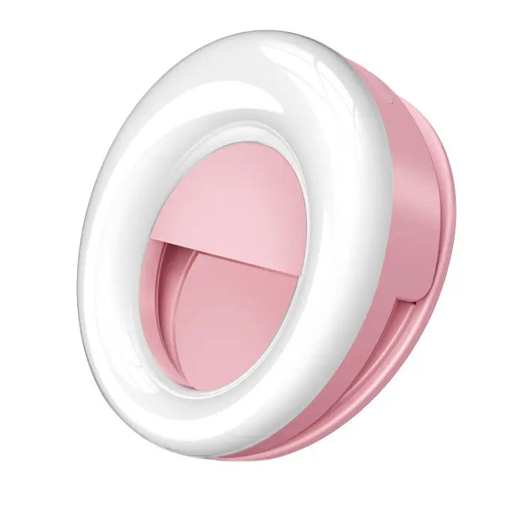 WQ20 beauty round fill light with LED lighting, USB rechargeable and adjustable brightness for selfies and vlogs
