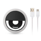 Mobile phone fill light with USB charging, adjustable brightness for selfies, video calls, and small jewelry shoots, perfect for content creators