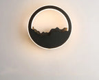 Modern Minimalist LED Lamp with Nordic Style, Available in White and Black for Bedroom and Home Decor