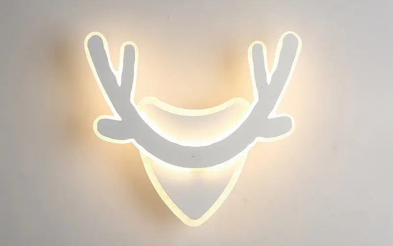 Modern Minimalist LED Lamp with Nordic Style, Available in White and Black for Bedroom and Home Decor