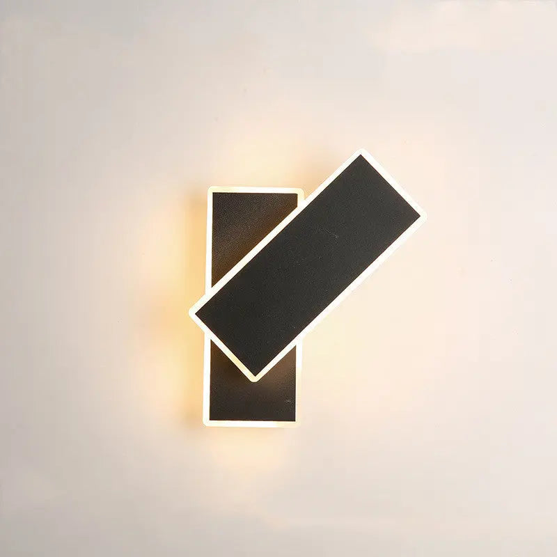 Modern Minimalist LED Lamp with Nordic Style, Available in White and Black for Bedroom and Home Decor