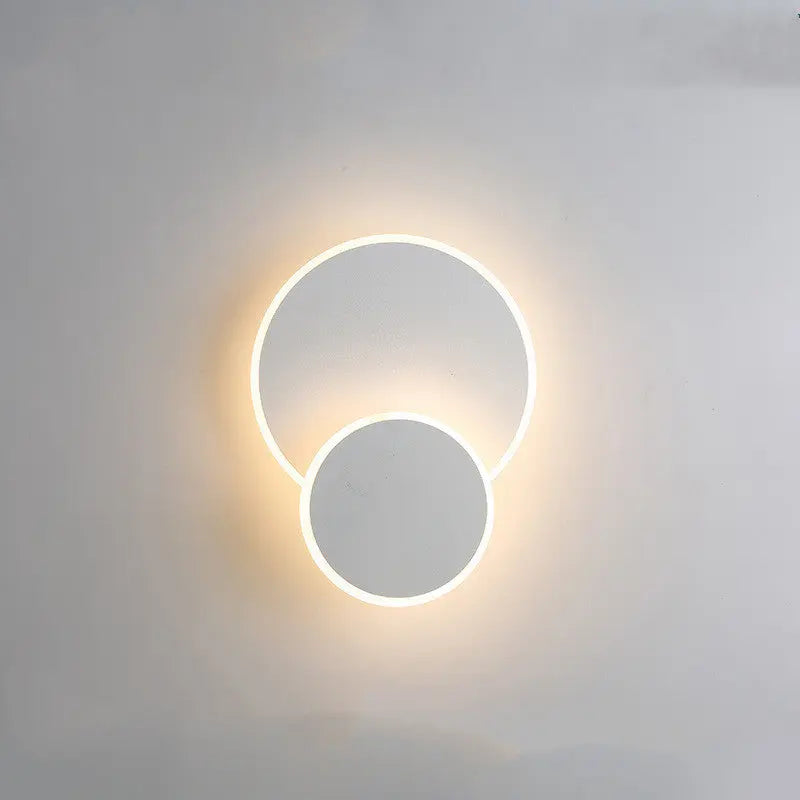 Modern Minimalist LED Lamp with Nordic Style, Available in White and Black for Bedroom and Home Decor