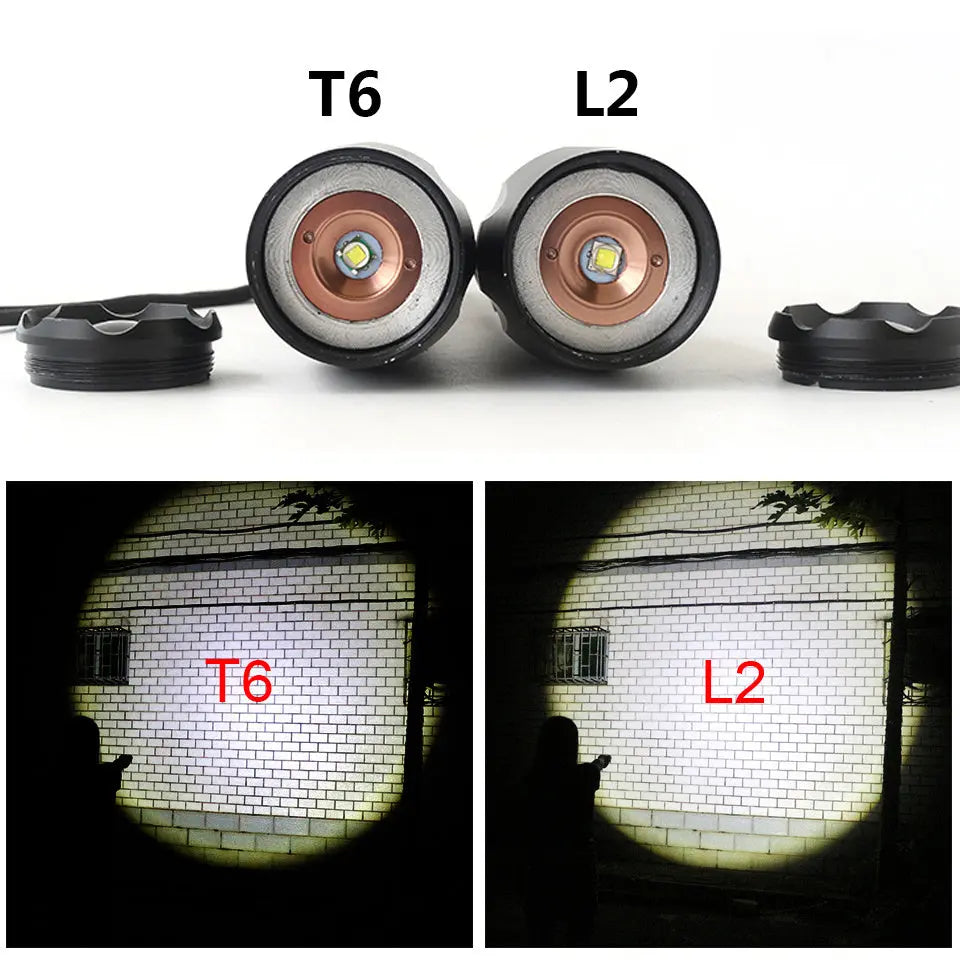 Rechargeable strong light flashlight with optical convex lens, telescopic focus, 5 light modes, and waterproof design, perfect for self-defense, camping, and outdoor use
