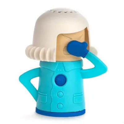 Easy-to-use cleaning tool spraying steam on microwave interior