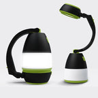 3-in-1 multifunctional LED lamp with adjustable angles, powerful illumination, waterproof and rechargeable for camping, emergency, and night riding