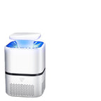 Home photocatalyst mosquito killer lamp in white and black with USB cable – safe for baby and chemical-free insect control
