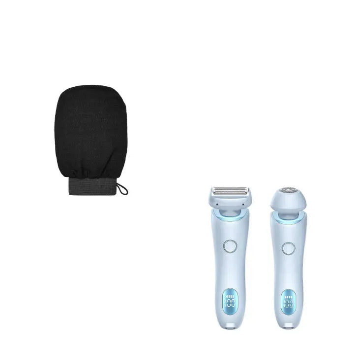 Waterproof electric razor in blue for wet and dry shaving