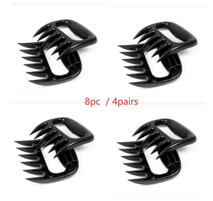 Two-piece BBQ Shredder set for pulled chicken, and beef