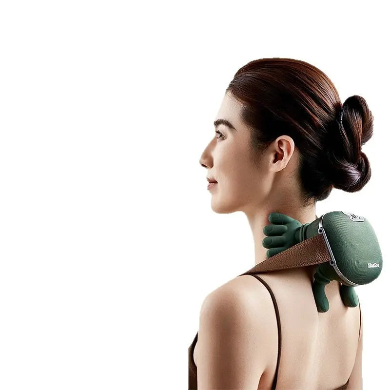 INELECTRON ™ - Neck Shoulder Massager Deep Tissue Shiatsu Back Cervical Massage Machine Bionic Heated Fatigue Relief Relax Muscle ﻿3-Level - Inelectron Store