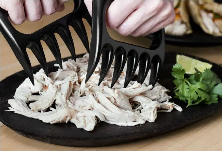 Close-up of BBQ Shredder showing durable PC material and grip