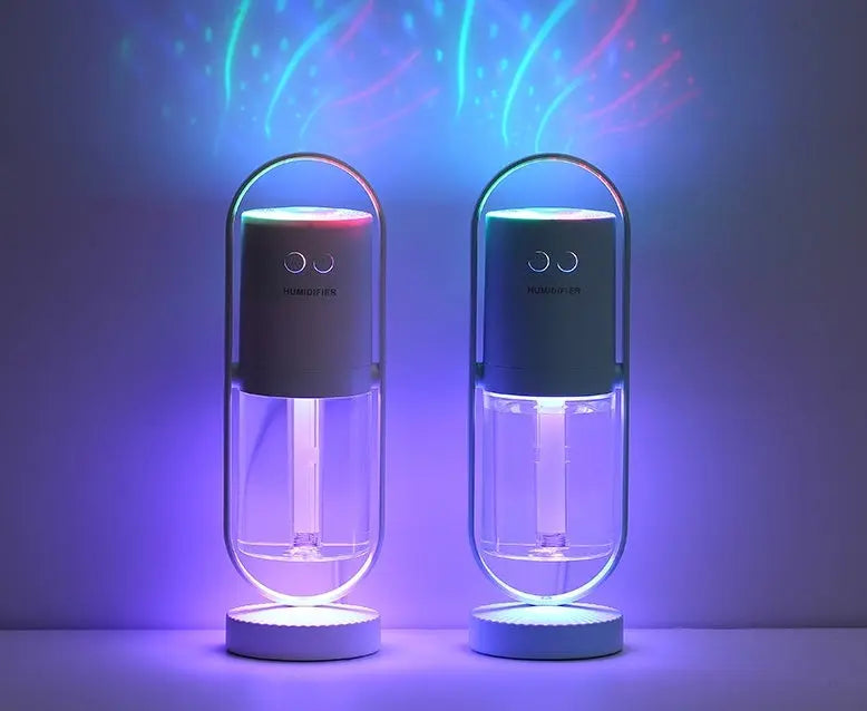 Magic Shadow USB Air Humidifier with Ultrasonic Mist, Night Light, and USB Power