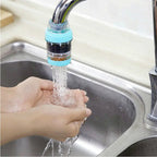 Compact wheat rice stone magnetized water filter for 16–19mm kitchen and bathroom faucets

