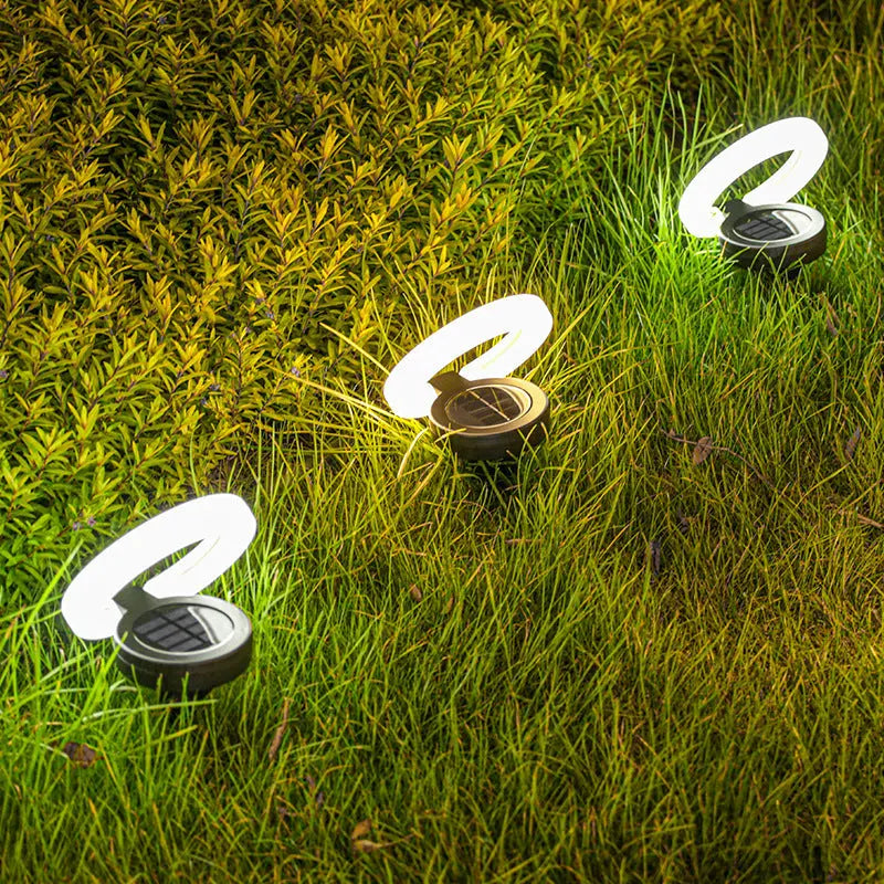INELECTRON ™ - Solar Outdoor Courtyard Stairs Yard Waterproof Garden Lawn Folding Floor Lamp Inelectron Store