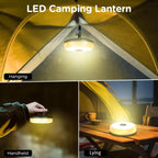 OGERY Camping String Lights, 4 in 1 Quick Storage 32.8FT Rechargeable Retractable String Lights with 8 Lighting Modes, Waterproof Emergency Light Outdoor Led Bulbs Lamp