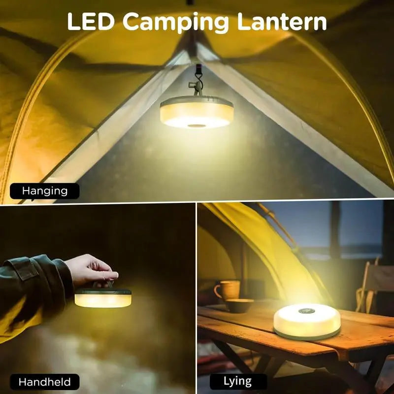 OGERY Camping String Lights, 4 in 1 Quick Storage 32.8FT Rechargeable Retractable String Lights with 8 Lighting Modes, Waterproof Emergency Light Outdoor Led Bulbs Lamp