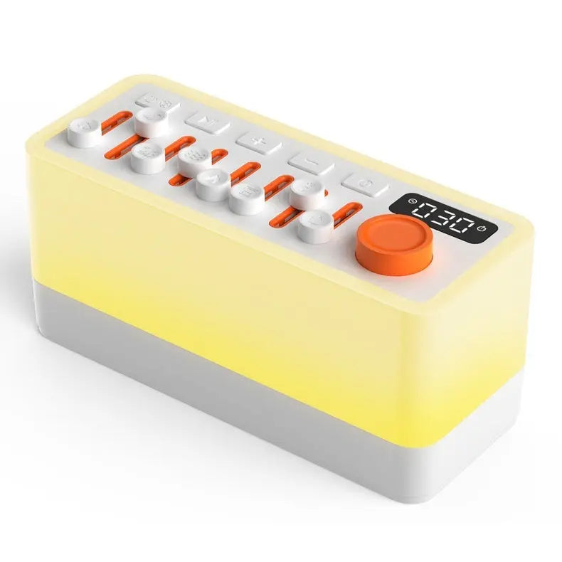White Noise Sleep Sound Machine DIY Bluetooth-compatible Stereo Light RGB Seven-color Atmosphere Night Light - Inelectron Store