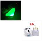 LED mushroom night light with light-control sensor, warm yellow light, EU US plug for bedroom, bathroom, and home decor