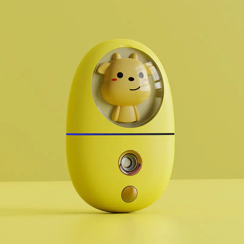 Portable USB-powered humidifier for girls with adjustable spray gears