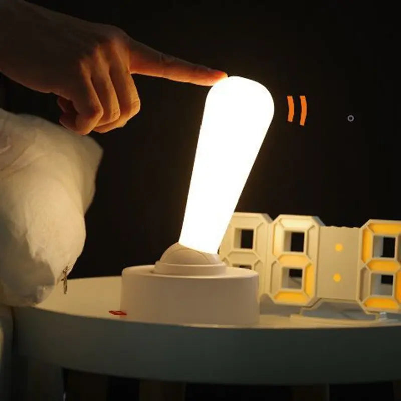 Toggle Light Silicone USB Rechargeable Night Lamp - Perfect for Bedroom and Home Decor


