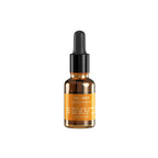 Orange bottle with dropper on a white background