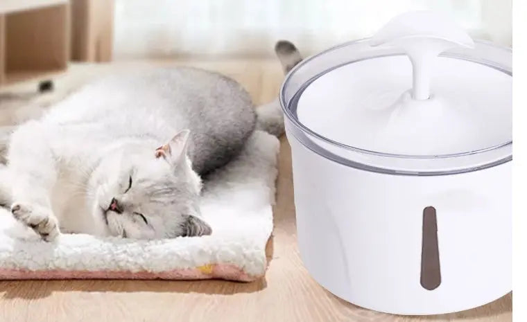 White ABS pet fountain suitable for cats and dogs