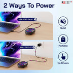 Mouse Mover Pad, Jiggler, Keeps PC Active, Undetectable, No Software, Moves Mouse Randomly Automatically, Made in the USA with US and Imported Parts