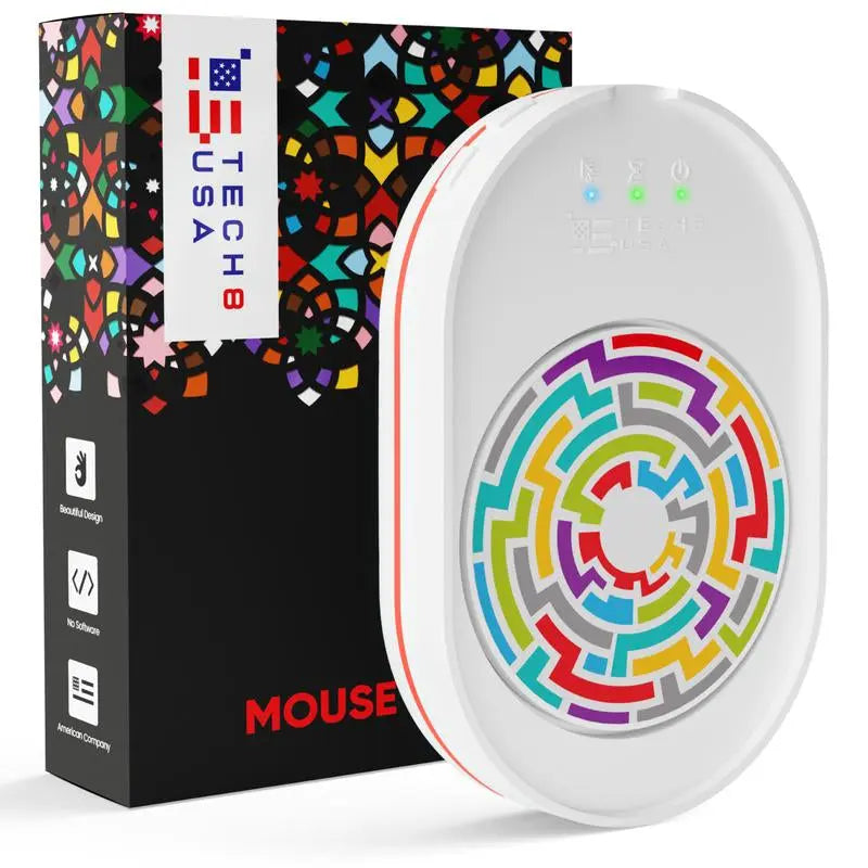 Mouse Mover Pad, Jiggler, Keeps PC Active, Undetectable, No Software, Moves Mouse Randomly Automatically, Made in the USA with US and Imported Parts