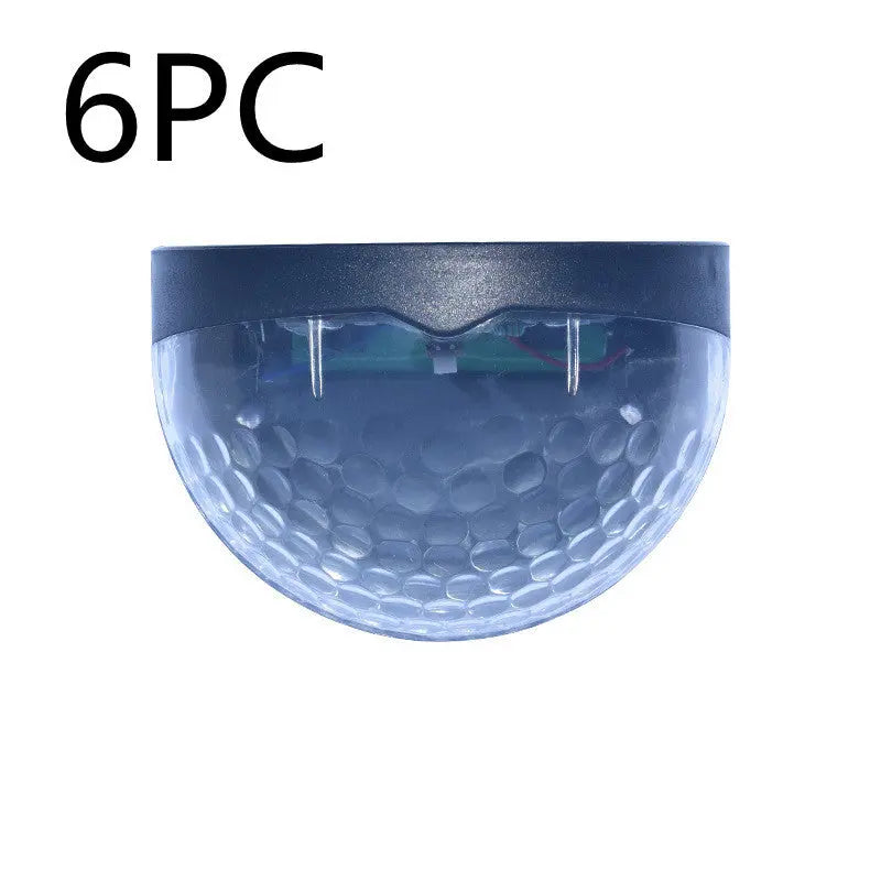 INELECTRON ™ -  Solar Light Outdoor Waterproof Semicircular Fence Lamp Water Drop Effect Wall Lamp Garden Lamp Corridor Lamp Staircase Lamp Inelectron Store