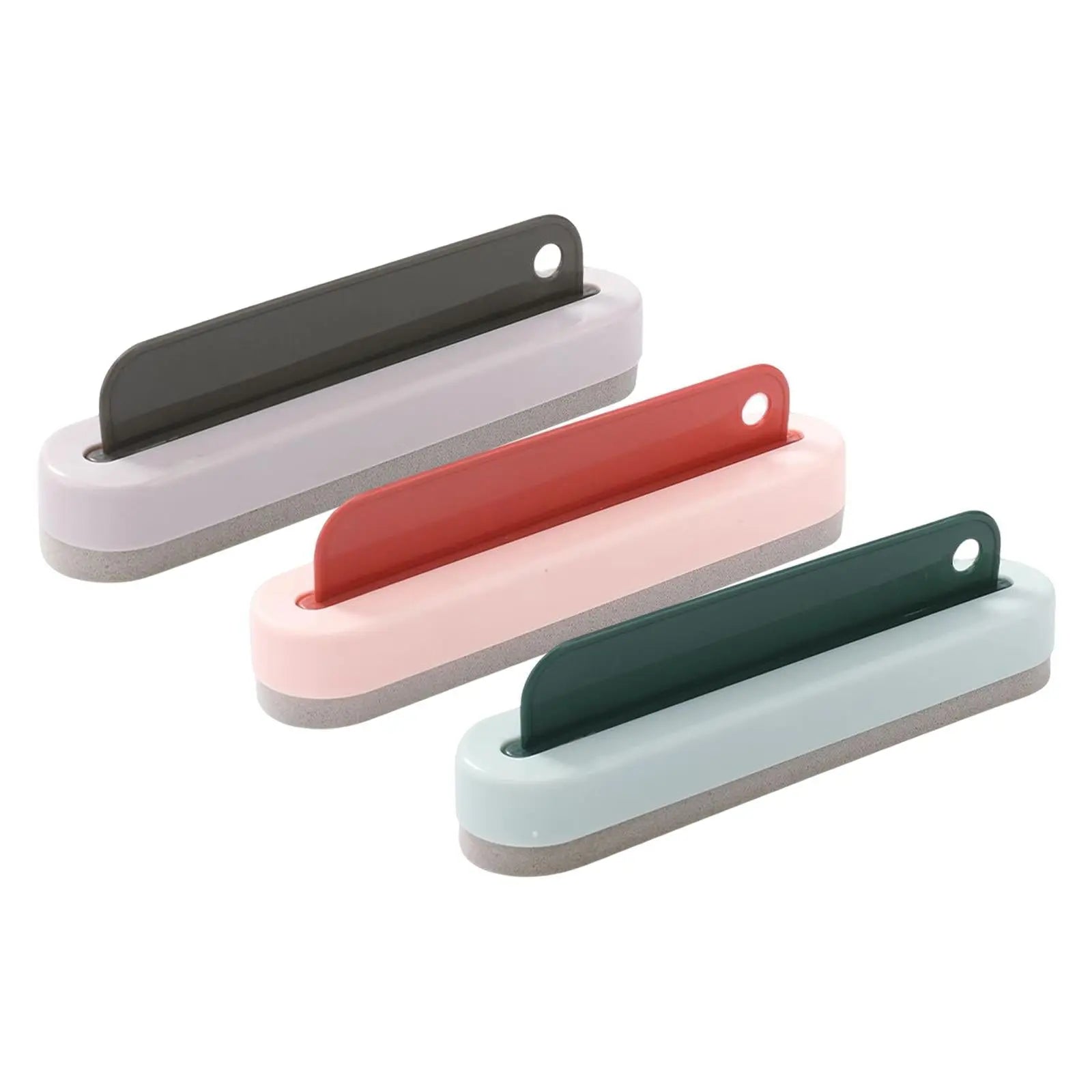 Green silicone squeegee perfect for household cleaning needs.