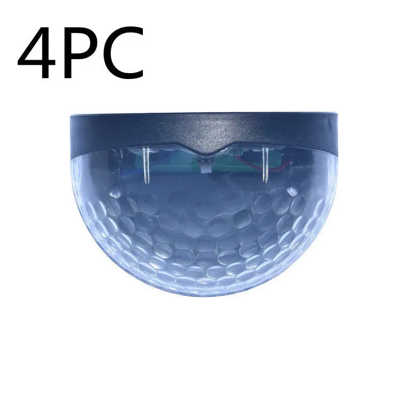INELECTRON ™ -  Solar Light Outdoor Waterproof Semicircular Fence Lamp Water Drop Effect Wall Lamp Garden Lamp Corridor Lamp Staircase Lamp Inelectron Store