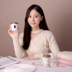 Compact rechargeable fabric lint remover with 6-blade stainless steel cutter and Type-C port – ideal for clothes and home use