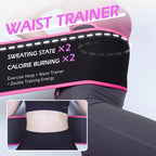 Weighted Hula Circle for Adults, Infinity Hoop Fit plus Size 47 Inch/120Cm, Include 24 Detachable Links and Waist Trainer for Women, Home Workout Equipment