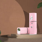 Close-up of facial moisturizer humidifier showing the cold spray mist and 3 gear settings

